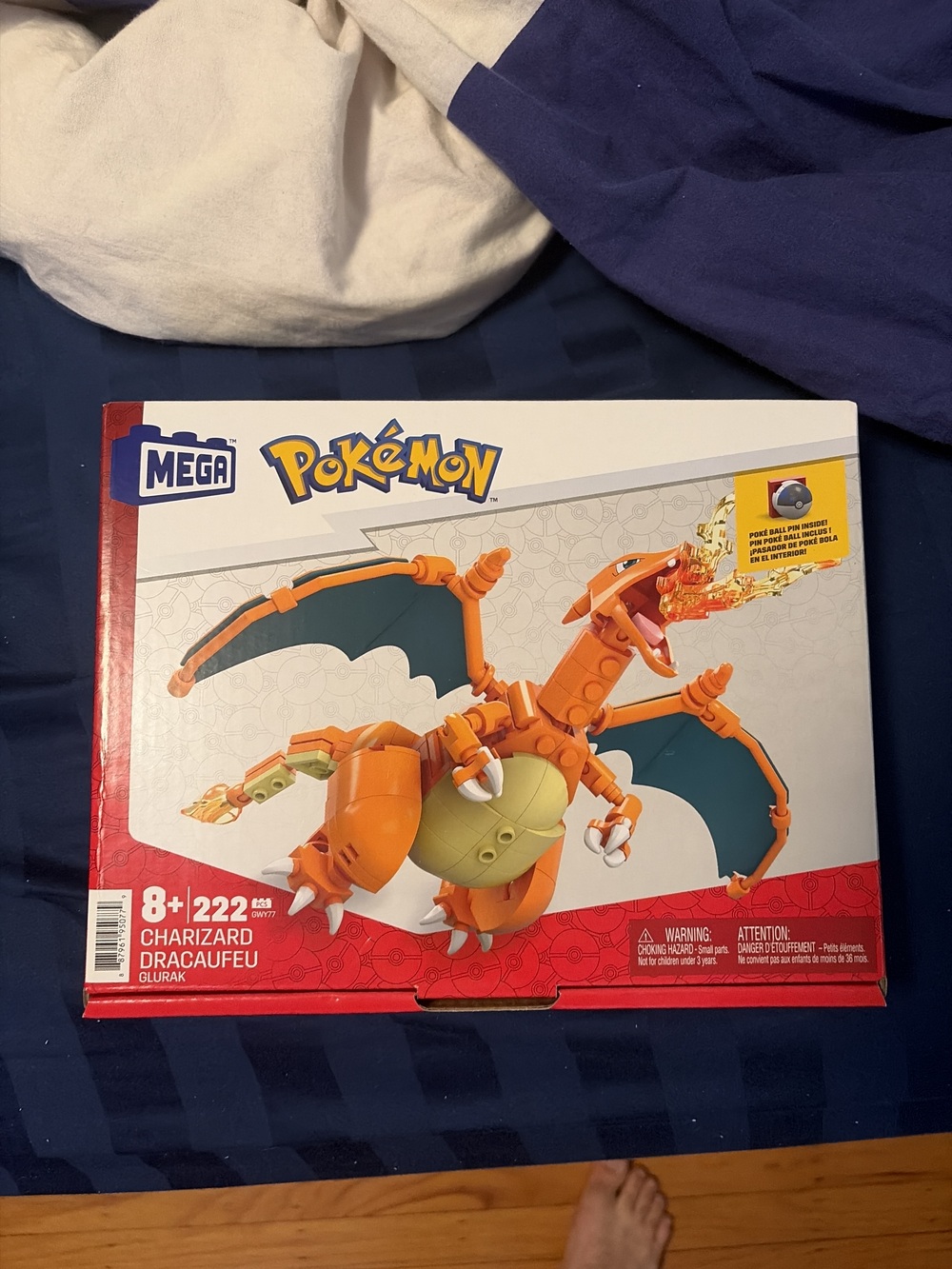 MEGA Pokemon Charizard Building Set 222 Pieces - New In Box